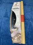 Pizzacraft Rocking Cutter Stainless Steel Blade Acacia Wood Handle. Fixed Price $19.79.