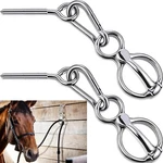 2 Sets Horse Tie Ring, Tack And Supplies Training Equipment Safe. Fixed Price $26.39.