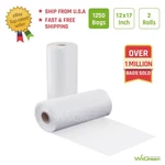 Rolls 1250 Bags Plastic Produce 12X17 Grocery Kitchen Fruit Vegetable Food. Fixed Price $36.99.