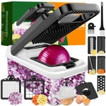 Heavyduty Vegetable Chopper 7 Blades Dicer Slicer Container For Kitchen Prep. Fixed Price $24.02.