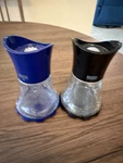 2 Kuhn Rikon Switzerland Salt/pepper/herb Crush Grinder Mills Black Blue 5.75. Fixed Price $19.95.