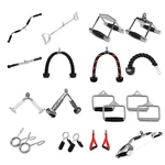 Home Gym Attachments Tricep Rope Lat Bar Press Down Cable Machine Curl Pull. Fixed Price $49.99.