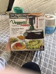 New Deluxe Veggetti Power Vegetable Spiralizer Electric 4-IN-1 Large 2 Qt. Fixed Price $44.00.