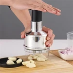 304 Stainless Steel Garlic Press Manual Vertical Onion Nut Tool With Storage. Fixed Price $13.49.