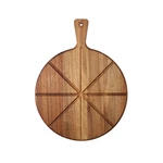 Dexas Acacia Wood Pizza Cutting Board 14-INCH Round Paddle Built-in. Fixed Price $41.86.