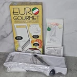 Euro Kitchen Professional Chef Veggie Slicer, Shredder & Handle White New In Box. Fixed Price $27.77.
