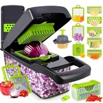 Putsea Vegetable Chopper Pro, Mandoline Slicer 7 Stainless Large, Gray. Fixed Price $33.97.