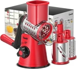 Geedel Rotary Cheese Grater, Kitchen Mandoline Vegetable Slicer With 3 Interchan. Fixed Price $46.95.