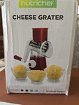 Cheese Grater /hand Crank Nutrichef New Box Is Damaged. Fixed Price $18.99.