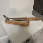 Vintage Sabatier Stainless Steel Serrated Bread Slicer / Guillotine France. Fixed Price $48.00.