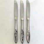 My Rose 3 Hollow Handle Dinner Knives Oneida Community Stainless Knife Set 8.5". Fixed Price $5.17.