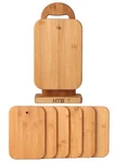 Bamboo Cutting Set For Kitchen,small With Holder,serving.... Fixed Price $41.63.