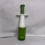 Green White Plastic Fruit Cutter Easy Clean Manual Vegetable Slicer. Fixed Price $5.00.