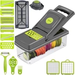 Improved Kitchen Vegetable Chopper 14-IN-1 Safe Cutter Onion Food New. Fixed Price $20.99.