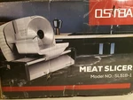 Ostba Meat Slicer Electric Deli Machine 7.5" Blade SL518-1 New Worn Box. Fixed Price $80.00.