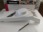 Chefmate Heavy Duty Mandoline Slicer - Makes Decorative Cuts Shoestring/julienne. Fixed Price $30.00.