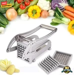 High-quality Manual French Fry Cutter Vegetable Slicer With 2 Blades. Fixed Price $23.99.
