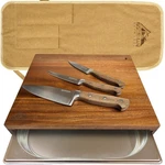 Bozeman Outdoors Camping Cutting 13.6"L X 11.2"W, Carbonized Bamboo (brown). Fixed Price $146.37.