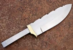 Drop Point D2 D-2 Steel Partial/hidden Tang Knife Blank +brass Finger Guard F.... Fixed Price $91.88.