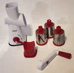 Geedel Manual Crank Food Slicer Shredder Rotary 3 Blades Simple Grater. Fixed Price $22.00.