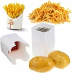 Fries One Step Natural French Fry Cutter Vegetable Fruit Potato Durable Slicer. Fixed Price $18.99.