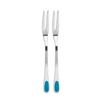 Trudeau Seafood Forks, Set Of 2, Tropical Blue. Fixed Price $11.95.