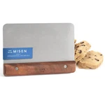 Misen Stainless Steel Bench Scraper - Versatile Food 6.61 X 4.41, Walnut. Fixed Price $33.69.