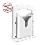 Bagel Slicer Guillotine Cutter Stainless Steel Blade Safe Grip Bread Whte. Fixed Price $22.10.