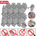 4PAIRS Butcher Cut Proof Stab Resistant Safety Gloves Kitchen L5 Protectio. Fixed Price $13.95.