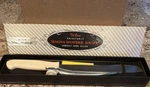 Vtg 60S Luxe Adjustable Magna-wonder Knife Food Slicer Serrated 8 1/2" W/ Box. Fixed Price $33.74.