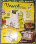 Veggetti Pro Vegetable Spaghetti Slicer Chopping Machine Nib. Seen Tv. Fixed Price $23.00.