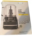Bella 3-CUP Mini Chopper Black. Fixed Price $28.50.
