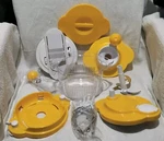 Genius 9 Piece Salad Mixer - Chopper Slicer Whip And More, New Open Box!. Fixed Price $28.00.