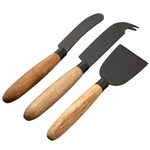 Belleek Graze Cheese Knife Set Of 3 Matte Black Stainless Steel Charcuterie. Fixed Price $21.50.