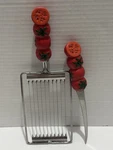 Vintage 1974 Tomato Holland Kitchen Slicer Knife Set. Unique Sharp. Fixed Price $16.09.