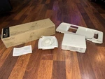 The Pampered Chef Ultimate Mandoline 1087 Complete Set Cutter Crinkle Grater. Fixed Price $25.00.