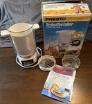 Presto 02930 Tatertwister Electric Curly Fries Cutter White Tested Works. Fixed Price $44.95.
