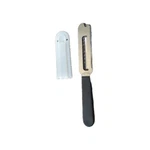 Pampered Chef Cheese Knife #1125 Slicer Spreader Stainless With Protective Cover. Fixed Price $7.00.