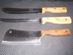 3 Pc Knife Carvel Hall Great Blades Molybdenum Steel Japan Butcher/slicer/c;ever. Fixed Price $14.99.