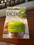 Garlic Dicer, Stainless Steel Blades, Joie, Green. Fixed Price $17.25.