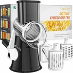 Cambom Rotary Cheese Grater Hand Crank Shredder For 3 Blades, Black. Fixed Price $39.95.