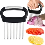 Hendiy Onion Slicer Holder, Large For Slicing Stainless Black. Fixed Price $14.75.