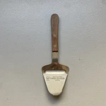Vtg Cheese Plane Slicer Stainless Steel Wood Handle Promotional Item Vernon. Fixed Price $11.00.