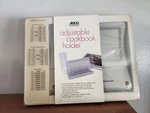 Amco Cookbook Holder - Adjustable Metal Stand With Acrylic Shield. Fixed Price $40.00.