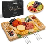 Charcuterie Boards Set - Large Bamboo Cheese House Warming Gifts. Fixed Price $29.99.