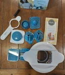 Ayesha Curry 5-IN-1 Mandoline & Spiralizer Set Grater Juicer Ribbon Slicer Euc. Fixed Price $7.49.