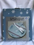 Pfaltzgraff Winter Frost Cheese Tray Board With Sculpted Slicer / Knife. Fixed Price $27.99.