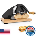 Upgrade Manual Bread Slicer For Homemade Sourdough - Adjustable Thickness & Even. Fixed Price $83.73.