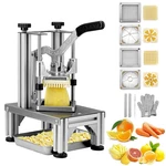 Commercial French Fry Cutter With Replacement Blades, 1/4" And 3/8" Easy. Fixed Price $128.95.