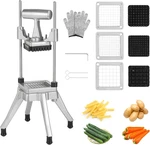Commercial Vegetable Chopper & French Fry Cutter Stainless Steel - Includes 3. Fixed Price $206.77.